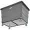 Global Industrial 20 Bushel Plastic Bulk Box Truck, Steel Chassis Base, Gray, 50-2/5L x 34-3/5W x 35-3/5H 800316GY - alternate 2